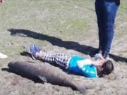 ENORME: PESCARON UNA CARPA DE 62KG EN EL LAGO SAN ROQUE Y ROMPIERON EL RÉCORD REGISTRADO.