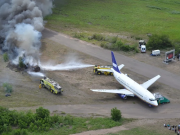 TAL COMO LO HABÍA ANUNCIADO LA POLICÍA DE CÓRDOBA SE REALIZÓ EL SIMULACRO BIANUAL DE ACCIDENTE AÉREO EN EL AEROPUERTO CÓRDOBA.