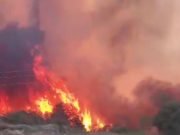 GRAN INCENDIO FORESTAL EN LA ZONA DE SAUCE PUNCO, CUESTA CALADA Y SAN VICENTE.