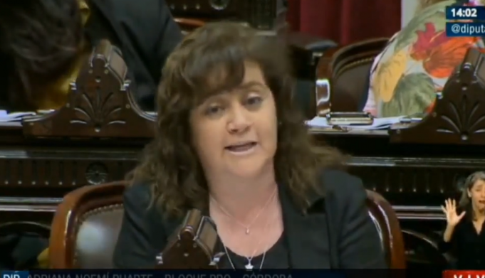 LA DIPUTADA ADRIANA RUARTE PARTICIPÓ DE LA SESIÓN ESPECIAL DE TEMAS DE PRIVILEGIOS E INTERVINO SOBRE LAS FALENCIAS DE LA OBRA SOCIAL PAMI.
