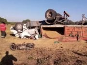 FEMICIDIO: MATÓ A SU PAREJA Y AL HUIR ESTRELLÓ SU MOTO CONTRA UN ACOPLADO. FALLECIERON ÉL Y EL CAMIONERO.