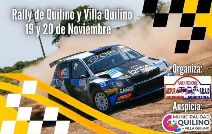 ESTE 19 Y 20 DE NOVIEMBRE LLEGA EL RALLY DE QUILINO Y VILLA QUILINO.