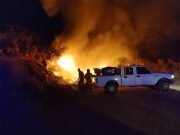 NO APRENDEN MÁS: QUEMARON BASURA EN UN CAMINO RURAL DE SAN JOSÉ DE LA DORMIDA.