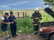 SAN JOSÉ DE LA DORMIDA: SE INCENDIÓ UN AUTO EN PARAJE SAN AGUSTÍN DE GUAYASCATE.