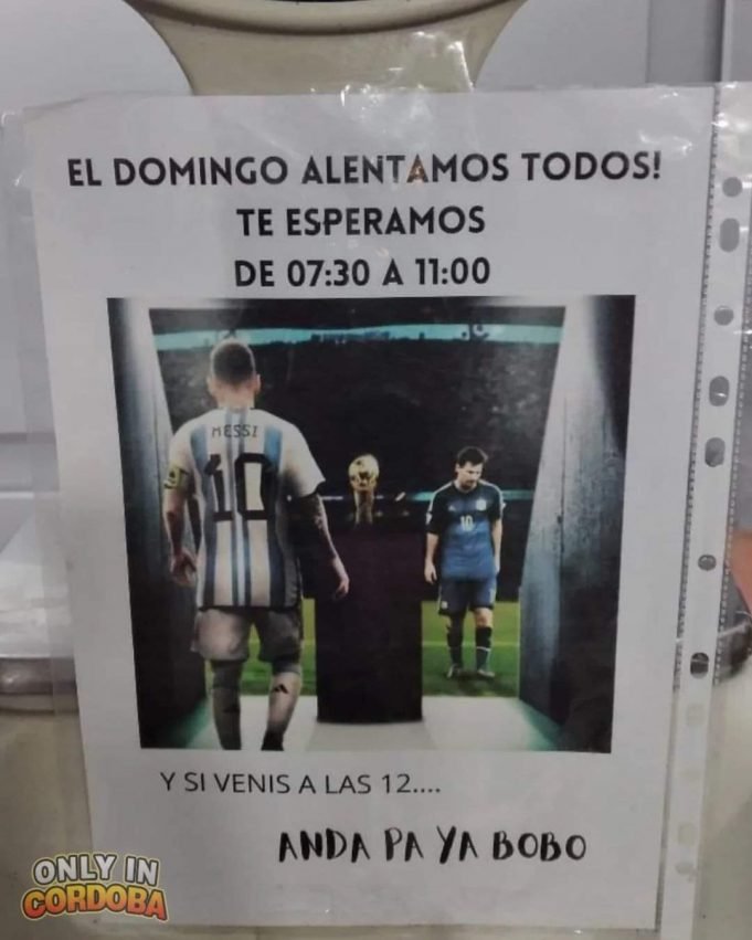 PASA EN REDES: COMERCIANTES QUE ABREN LOS DOMINGOS PIDEN QUE COMPREN EL SÁBADO O ANTES DE LAS 11 DE LA MAÑANA PORQUE TAMBIÉN QUIEREN VER LA FINAL.