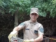 PASÓ EN CÓRDOBA: ENCONTRARON UN LAGARTO OVERO DENTRO DE UNA CASA.