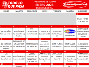 FARMACIAS DE TURNO: ENERO 2023.