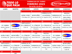 FARMACIAS DE TURNO FEBRERO 2023.