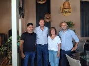 PEDRO DELLAROSA PRECANDIDATO A GOBERNADOR POR EL PRO EN EL ESPACIO DE JUNTOS POR EL CAMBIO VISITÓ ESTE VIERNES LA CIUDAD DE DEÁN FUNES.