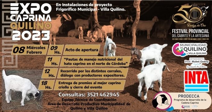 EXPOSICIÓN CAPRINA DEL NORTE DE CÓRDOBA QUILINO Y VILLA QUILINO 2023
