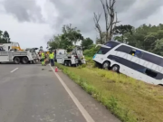 VOLCÓ UN COLECTIVO EN BRASIL Y MURIERON SIETE PERSONAS. ENTRE ELLOS CINCO ARGENTINOS.