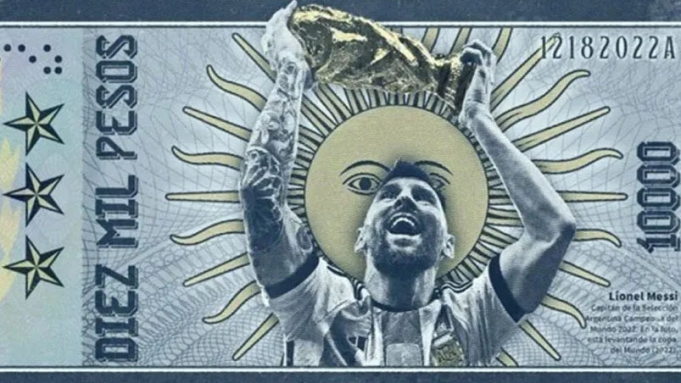 EL GOBIERNO PODRÍA LANZAR UN BILLETE DE $10.000 CON MESSI COMO PROTAGONISTA.