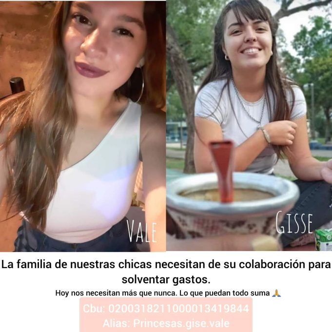 ¡TODOS POR GISSE Y VALE! AMIGOS DE LAS JÓVENES QUE SE RECUPERAN TRAS EL ACCIDENTE DEL DOMINGO ESTÁN REALIZANDO UNA COLECTA SOLIDARIA DE DINERO.