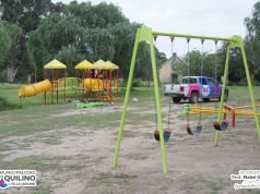 QUILINO: LA MUNI TRABAJA EN EMBELLECER EL SECTOR NORTE DE LA PLAZOLETA DEL BICENTENARIO CON JUEGOS INFANTILES, ILUMINACIÓN Y PARQUIZACIÓN.