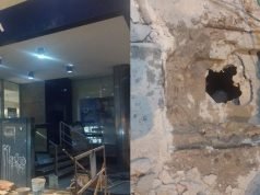 “EL ROBO DEL SIGLO” HALLARON UN BOQUETE EN LA VEREDA DE UN BANCO BBVA EN EL CENTRO DE CÓRDOBA. IGUAL QUE EN LA PELÍCULA.