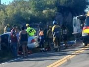 RUTA 38: FALLECIÓ UNA MUJER DE 54 AÑOS EN UN CHOQUE FRONTAL.