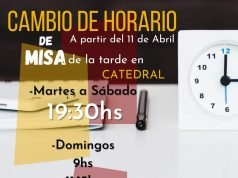 CULTO: LA PARROQUIA NUESTRA SEÑORA DEL CARMEN ANUNCIÓ EL CAMBIO DE HORARIOS EN LAS MISAS.