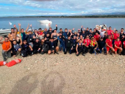 ADMIRABLE: 45 BUZOS VOLUNTARIOS LIMPIARON EL DIQUE LOS MOLINOS.