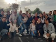 ELECCIONES 2023: A PESAR DEL VIENTO DEL DOMINGO LA CONVOCATORIA DE ANDREA NIEVAS EN CLUB SAN MARTÍN FUE EXITOSA.