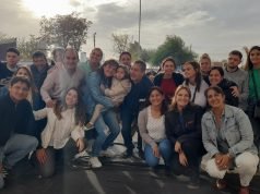 ELECCIONES 2023: A PESAR DEL VIENTO DEL DOMINGO LA CONVOCATORIA DE ANDREA NIEVAS EN CLUB SAN MARTÍN FUE EXITOSA.