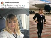 PASA EN REDES: ES VIRAL LA PRIMER PILOTO TRANS EN EJERCER LA PROFESIÓN EN LA AVIACIÓN ARGENTINA