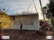 QUILINO: INSTALARON UN AULA MODULAR DESTINADA A LA NUEVA ESCUELA SECUNDARIA PÚBLICA CON FORMACIÓN PROFESIONAL.