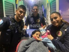 CÓRDOBA: EFECTIVOS POLICIALES ASISTIERON A UNA MAMÁ EN UN PARTO EN B° VILLA MARTÍNEZ. UNO DE ELLOS ES MATIAS VILLADA ORIUNDO DE DEÁN FUNES.