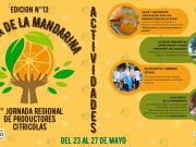QUILINO: DEL 23 AL 27 DE MAYO SE LLEVARÁ A CABO LA 13° FIESTA PROVINCIAL DE LA MANDARINA Y LA 2° JORNADA REGIONAL DE PRODUCTORES CITRÍCOLAS.