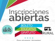 DEÁN FUNES: RECEPTAN INSCRIPCIONES PARA EL BOLETO EDUCATIVO RURAL 2023.