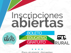 DEÁN FUNES: RECEPTAN INSCRIPCIONES PARA EL BOLETO EDUCATIVO RURAL 2023.