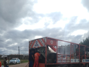 LA DORMIDA: UN CAMIÓN DE LA EMPRESA VAWA SE PRENDIÓ FUEGO EN ENTRE LAS RUTAS N°9 Y RPN°16.