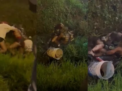PASA EN REDES: BRUTAL PELEA ENTRE TRES CHICAS EN UNA ZANJA LLENA DE BARRO A LA SALIDA DE UN BOLICHE.