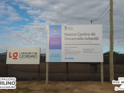 QUILINO: AVANZA LA CONSTRUCCIÓN DEL CENTRO DE DESARROLLO INFANTIL EN B° SAN MARTÍN.