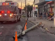 ESCOBAR: UNA JOVEN FALLECIÓ APLASTADA POR UN POSTE DE LUZ.