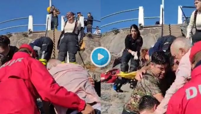 BOMBEROS Y DUAR RESCATARON A UN HOMBRE DE 74 AÑOS QUE CAYÓ AL DIQUE DE EMBALSE. ¡MIRÁ!