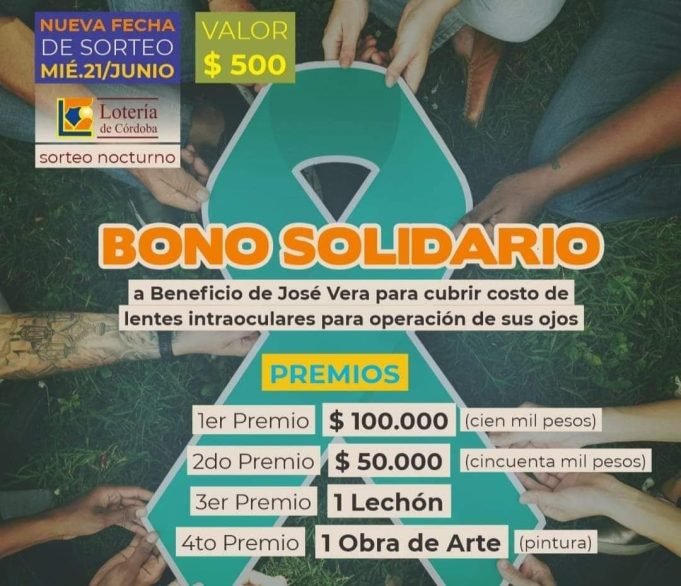 GANADORES DEL SORTEO DEL BONO SOLIDARIO A BENEFICIO DE JOSÉ VERA.