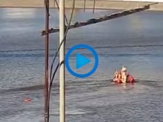 PASA EN REDES: UNA MUJER CAYÓ AL AGUA DESDE UN PUENTE EN PUERTO MADERO Y NO SABÍA NADAR. FELIZMENTE LOGRARON RESCATARLA Y REANIMARLA.