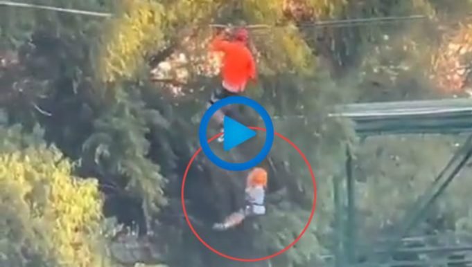 PASA EN REDES: MIRÁ EL IMPACTANTE VÍDEO DE UN NIÑO DE 6 AÑOS QUE CAYÓ DE UNA TIROLESA DE 12 METROS DE ALTURA.