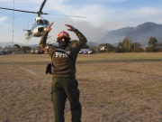 INCENDIO EN EL URITORCO: ESTE MIÉRCOLES CONTINUARÁ EL COMBATE DE LAS LLAMAS EN LAS LADERAS NORESTE Y NOROESTE QUE PERMANECEN ACTIVAS.