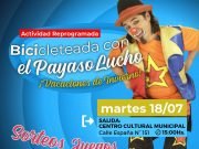 DEÁN FUNES: HOY SE REALIZARÁ LA BICICLETEADA CON EL PAYASO “LUCHO”.