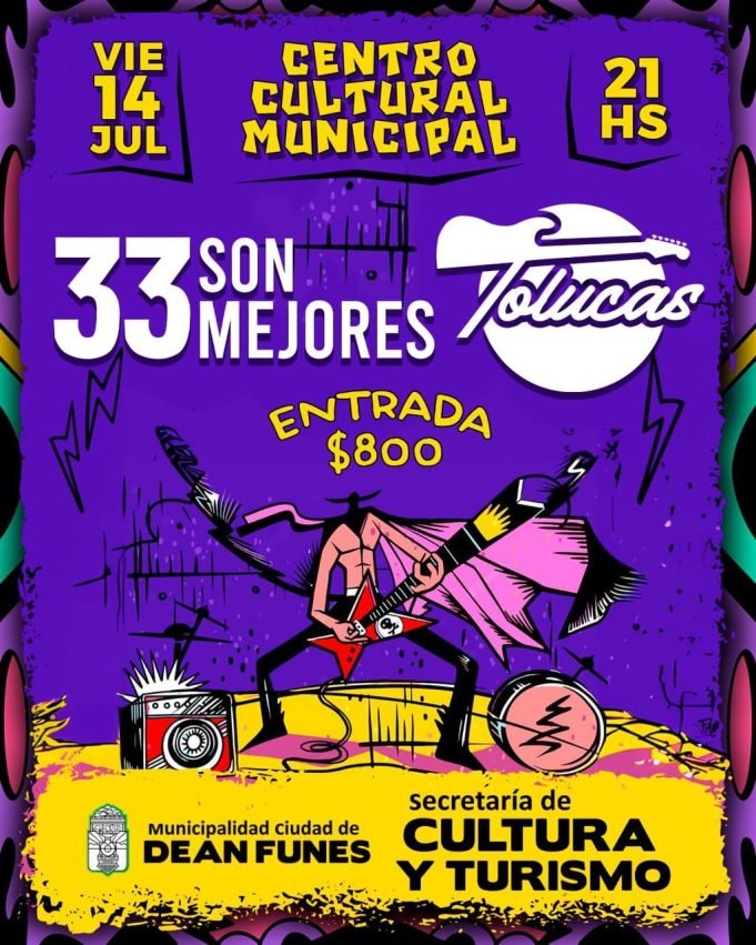 QUE SEA ROCK: ESTE VIERNES SE PRESENTAN LAS BANDAS 33 SON MEJORES Y TOLUCAS.
