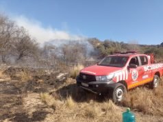 URITORCO: LOGRARON CONTENER EL INCENDIO PERO EL PERÍMETRO PERMANECE INESTABLE.