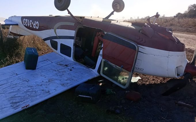 CHACO: CAYÓ UNA AVIONETA QUE TRANSPORTABA MÁS DE 300 KG DE COCAÍNA.