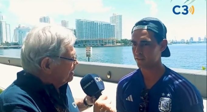 ORGULLO DEANFUNENSE: EL TENISTA FEDERICO NANI TRIUNFA EN MIAMI Y FUE ENTREVISTADO POR RONY VARGAS. ¡MIRÁ!