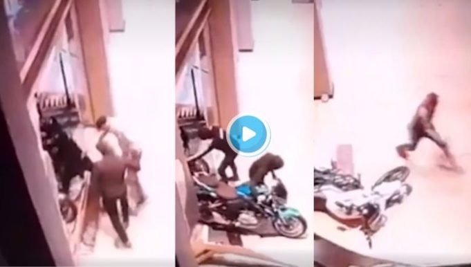 IMPRESIONANTE ROBO PIRAÑA EN UNA CONSECIONARIA DE MOTOS EN CÓRDOBA. ¡MIRÁ!