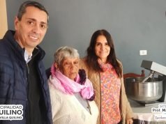 QUILINO: LA INTENDENTE MABEL GODOY ENTREGÓ UNA AMASADORA INDUSTRIAL A LA ASOCIACIÓN MANOS DE MUJERES.