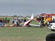 CHACO: SE ESTRELLÓ UNA AVIONETA Y FALLECIERON DOS PERSONAS. SUCEDIO DURANTE LA APERTURA DE AGRONEA EN CHARATA. ¡MIRÁ!