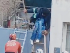 CÓRDOBA: UN LADRÓN QUEDÓ ATRAPADO DE UN TESTÍCULO EN LA REJA DE UNA VIVIENDA Y TUVO QUE SER RESCATADO.