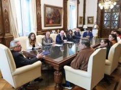 ALBERTO FERNÁNDEZ RECIBIÓ AL ABUELO DE LUCIO DUPUY.