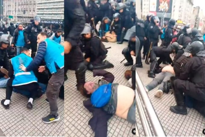 UN MANIFESTANTE SE DESCOMPENSÓ Y MURIÓ FRENTE AL OBELISCO EN MEDIO DE UN ENFRENTAMIENTO CON LA POLICÍA.